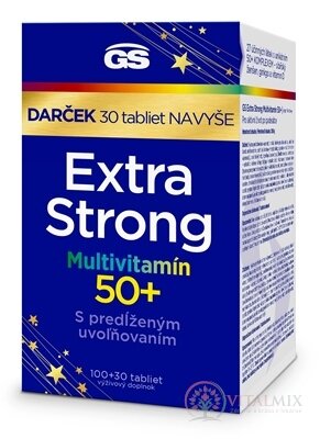 GS Extra Strong Multivitamin 50+, Dárek tbl (inov.2024) 100+30 navíc (130 ks)