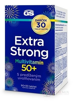 GS Extra Strong Multivitamin 50+, Dárek tbl (inov.2025) 90+30 navíc (120 ks)