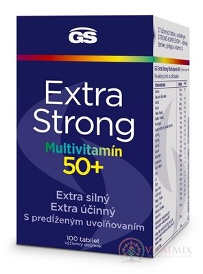 GS Extra Strong Multivitamin 50+ tbl 1x100 ks