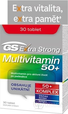 GS Extra Strong Multivitamin 50+ tbl (inov.2021) 1x30 ks