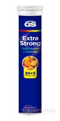 GS Extra Strong Multivitamin s minerály tbl eff příchuť pomeranč 20+5 (25 ks)