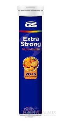 GS Extra Strong Multivitamin tbl eff příchuť pomeranč 20+5 (25 ks)