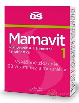 GS Mamavit 1, Plánování a 1. trimestr tbl 1x30 ks