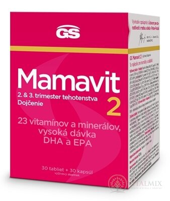 GS Mamavit 2, Těhotenství a kojení tbl 30 + cps 30 (60 ks)