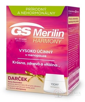 GS Merilin Harmony akce Vichy 2021 tbl 60 + 30 (90 ks) + dárek Vichy Neovadiol krém 15 ml, 1x1 set