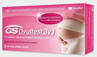 GS Ovultest 3v1 ovulační test samodiagnostický 1x3 ks