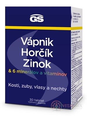 GS Vápník, Hořčík, Zinek tbl 1x30 ks