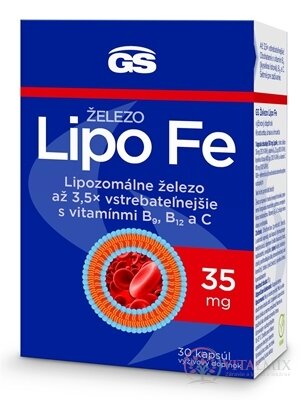 GS Železo Lipo Fe cps 1x30 ks
