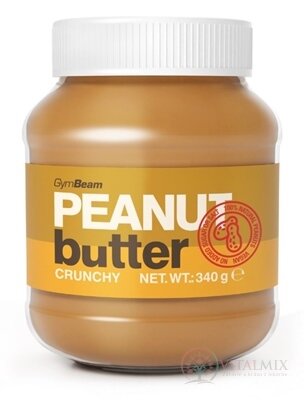 GymBeam Arašídové máslo 100% křupavé, 1x340 g