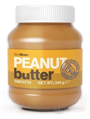 GymBeam Arašídové máslo 100% jemné, 1x340 g