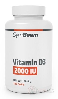 GymBeam Vitamin D3 2000 IU cps 1x120 ks