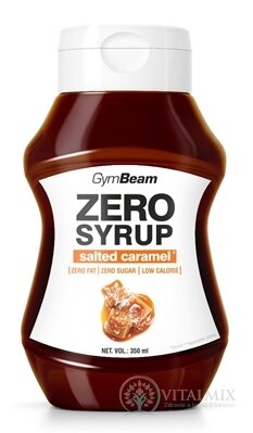 GymBeam ZERO SYRUP salted caramel sirup, příchuť slaný karamel 1x350 ml