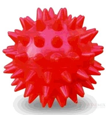 GYMY MASÁŽNÍ MÍČEK - ježek 5 cm červená, průměr 5 cm 1x1 ks