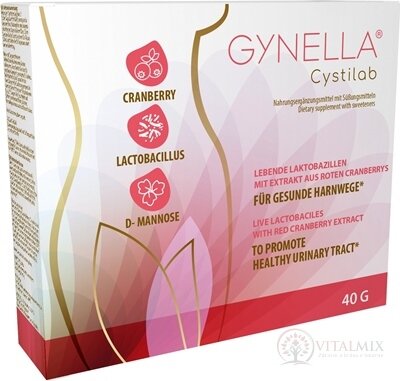 GYNELLA Cystilab dvoudílné kapsy 10x4 g (40 g)