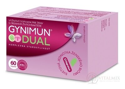 GYNIMUN DUAL cps pro ženy, s obsahem živých bakterií 1x60 ks