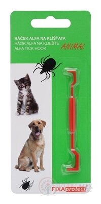 Háček ALFA na klíšťata ANIMAL 1x1 ks