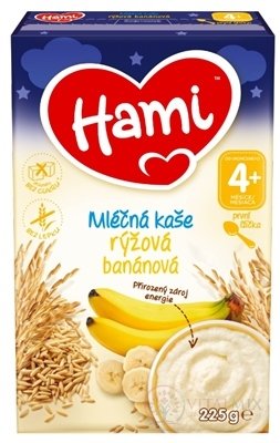 Hami mléčná kaše rýžová banánová první lžička (od ukonč. 4. měsíce) 1x225 g