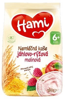 Hami nemléčná kaše jáhlové-rýžová malinová (od ukonč. 6. měsíce) 1x170 g