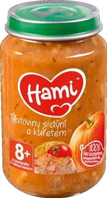 Hami příkrm Těstoviny s dýní a kuřetem (od ukonč. 8. měsíce) 1x200 g