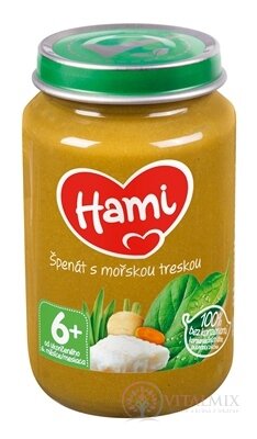 Hami příkrm Špenát s mořskou treskou (od ukonč. 6. měsíce) 1x200 g