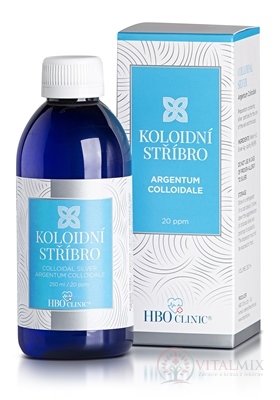 HBO Clinic koloidní stříbro hustota částic 20 ppm, 1x250 ml