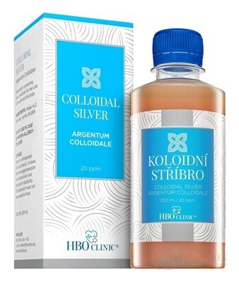 HBO Clinic koloidní stříbro hustota částic 20 ppm, 1x250 ml