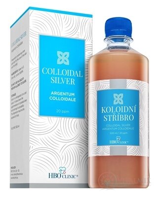 HBO Clinic koloidní stříbro hustota částic 20 ppm, 1x500 ml