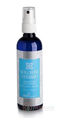 HBO Clinic koloidní stříbro sprej, hustota částic 20 ppm, 1x100 ml