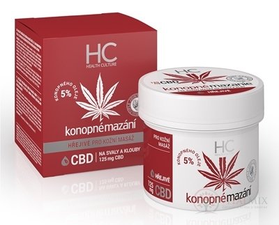 Health Culture Konopné mazání hřejivé s CBD krém 1x125 ml