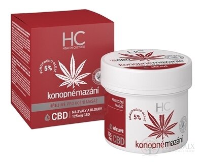Health Culture Konopné mazání hřejivé s CBD krém 1x125 ml