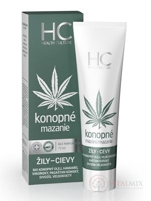 Health culture Konopné mazání ŽÍLY-CÉVY gel 1x75 ml