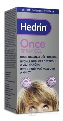 Hedrin ONCE SPRAY GEL proti vším a hnidám (inů. Obal 2018) 1x100 ml