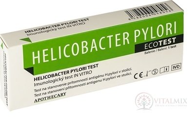 Helicobacter pylori ECOTĚS diagnostický test ze stolice 1x1 ks
