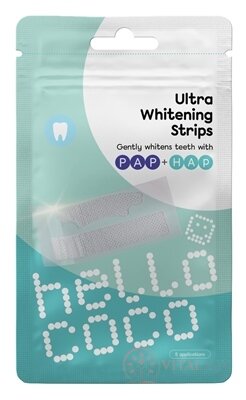 hello coco PAP+HAP Ultra Whitening Strips sáčky (po 2 pásky) 1x5 ks