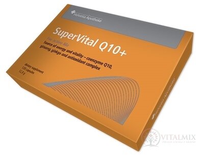 Helvetia Apotheke SuperVital Koenzym Q10+ cps (ženšeň, ginkgo a antioxidant komplex) 1x120 ks