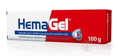 HemaGel gel pro ošetření povrchových poranění 1x100 g