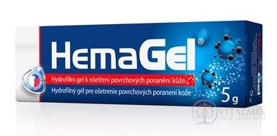 HemaGel gel pro ošetření povrchových poranění 1x5 g