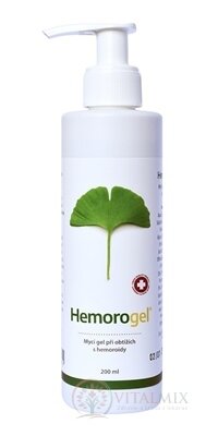Hemorogel intimní mycí gel s pumpičkou 1x200 ml