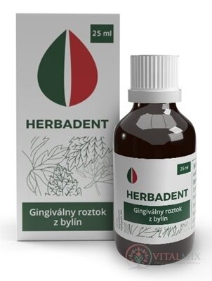 HERBADENT Gingivální roztok z bylin (inov.2022) 1x25 ml