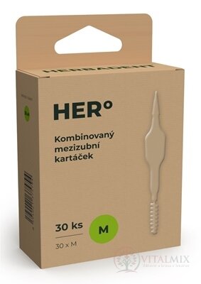 HERBADENT HERo Mezizubní kartáček M kombinovaný 1x30 ks
