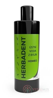 HERBADENT HOMEO ÚSTNÍ VODA z bylin 1x400 ml