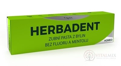 HERBADENT original Home Bylinná zubní pasta bez fluoru a mentolu 1x100 g