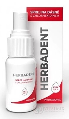HERBADENT Profesional SPREJ NA DÁSNA s chlorhexidinem 1x25 ml