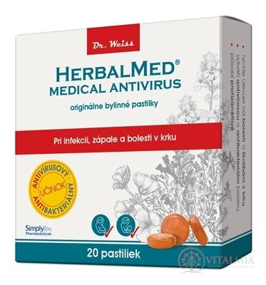 HERBALMED MEDICAL - Dr.Weiss bylinné pastilky 1x20 ks