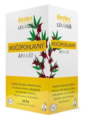 HERBEX Lékárna močopohlavního aparát bylinná směs, čaj 20x3 g (60 g)