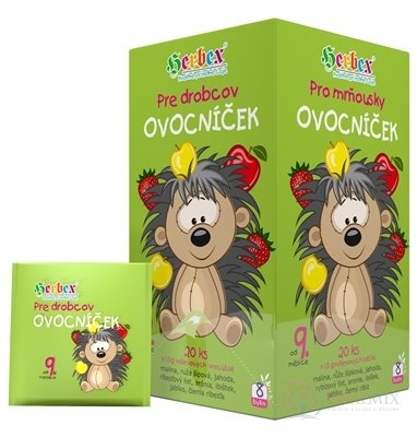 HERBEX Pro mrňousů OVOCNÍČEK čaj (od 9. měsíce) nálevové sáčky 20x1,5 g (30 g)