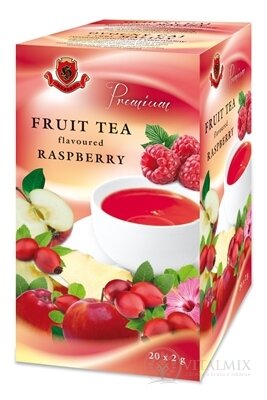 HERBEX Premium OVOCNÝ čaj s příchutí MALINA nálevové sáčky 20x2 g (40 g)