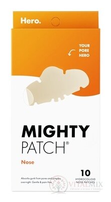 Hero. MIGHTY PATCH Nose hydrokoloidní náplasti na akné 1x10 ks