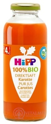HiPP 100% BIO karotkových šťáva (od ukonč. 4. měsíce) 1x330 ml
