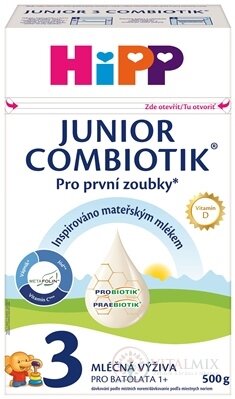 HiPP 3 JUNIOR COMBIOTIK (inov.2025) mléčná výživa pro batolata (od 1 roku) 1x500 g